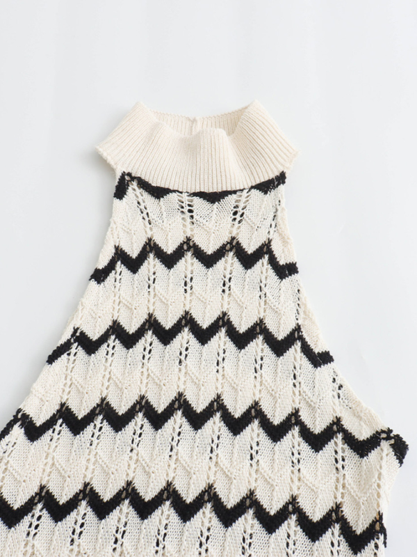 Fashion striped knitted dress  kakaclo   