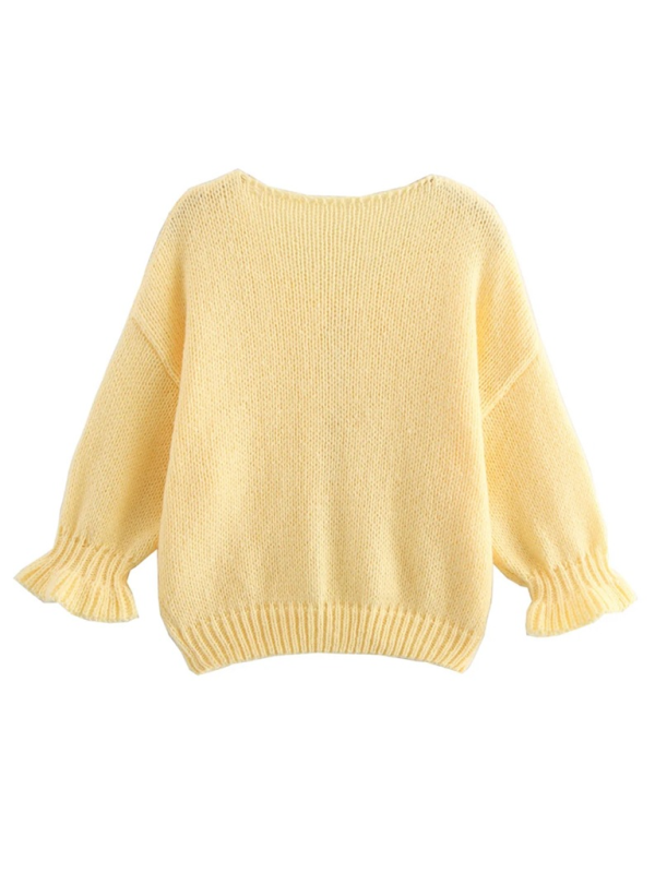 Yellow Knit Sweater Vest  kakaclo   