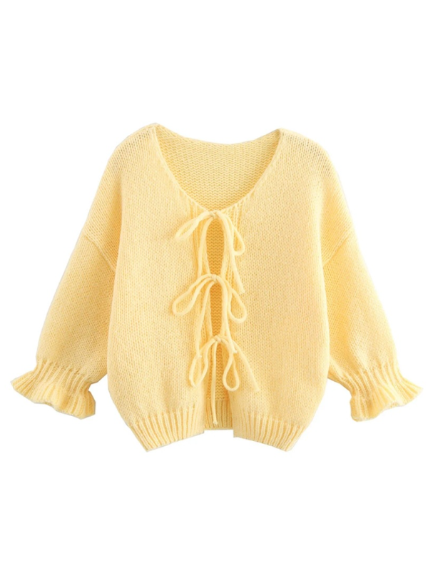 Yellow Knit Sweater Vest  kakaclo   