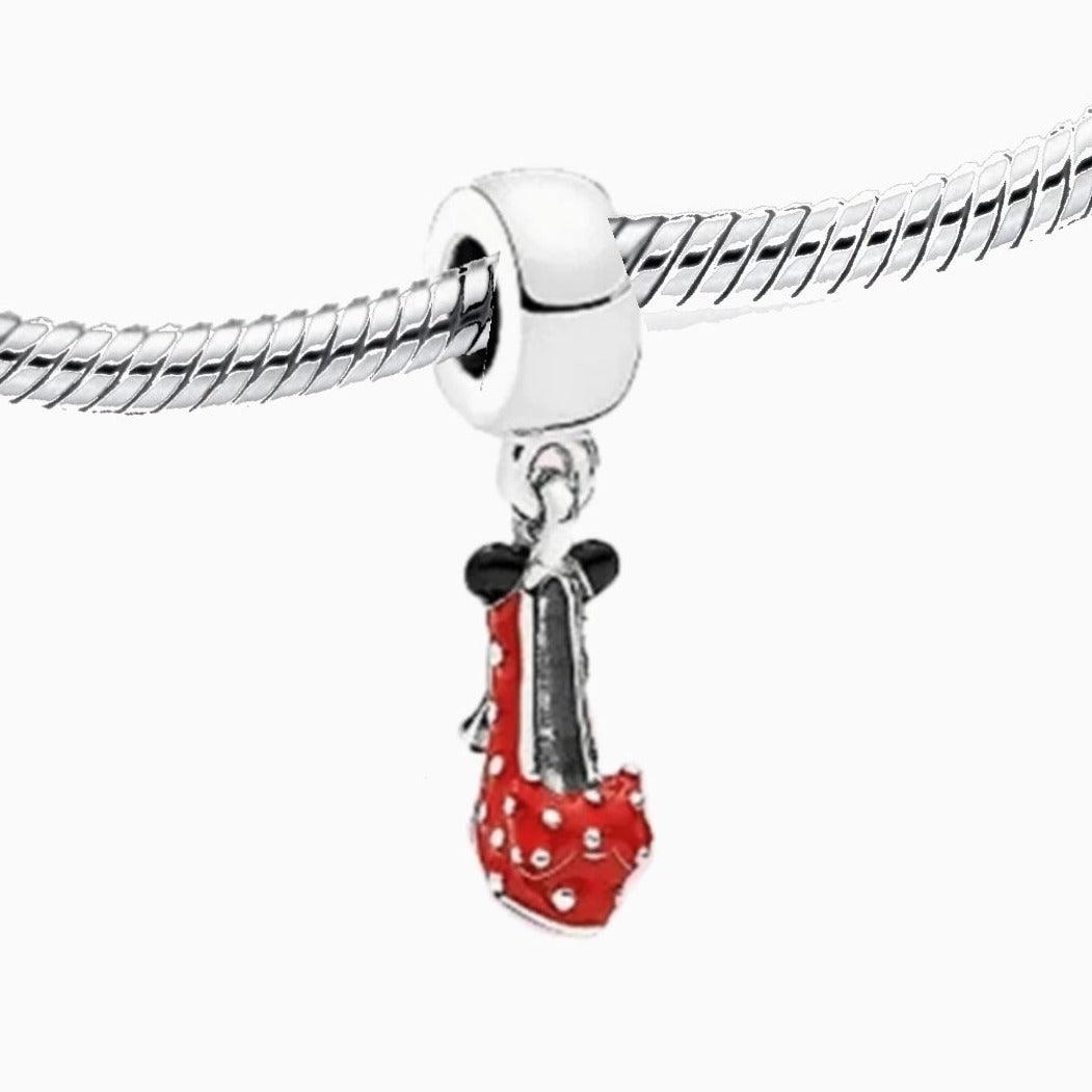 Red Minnie Mouse Shoe Charm Charms shopella   